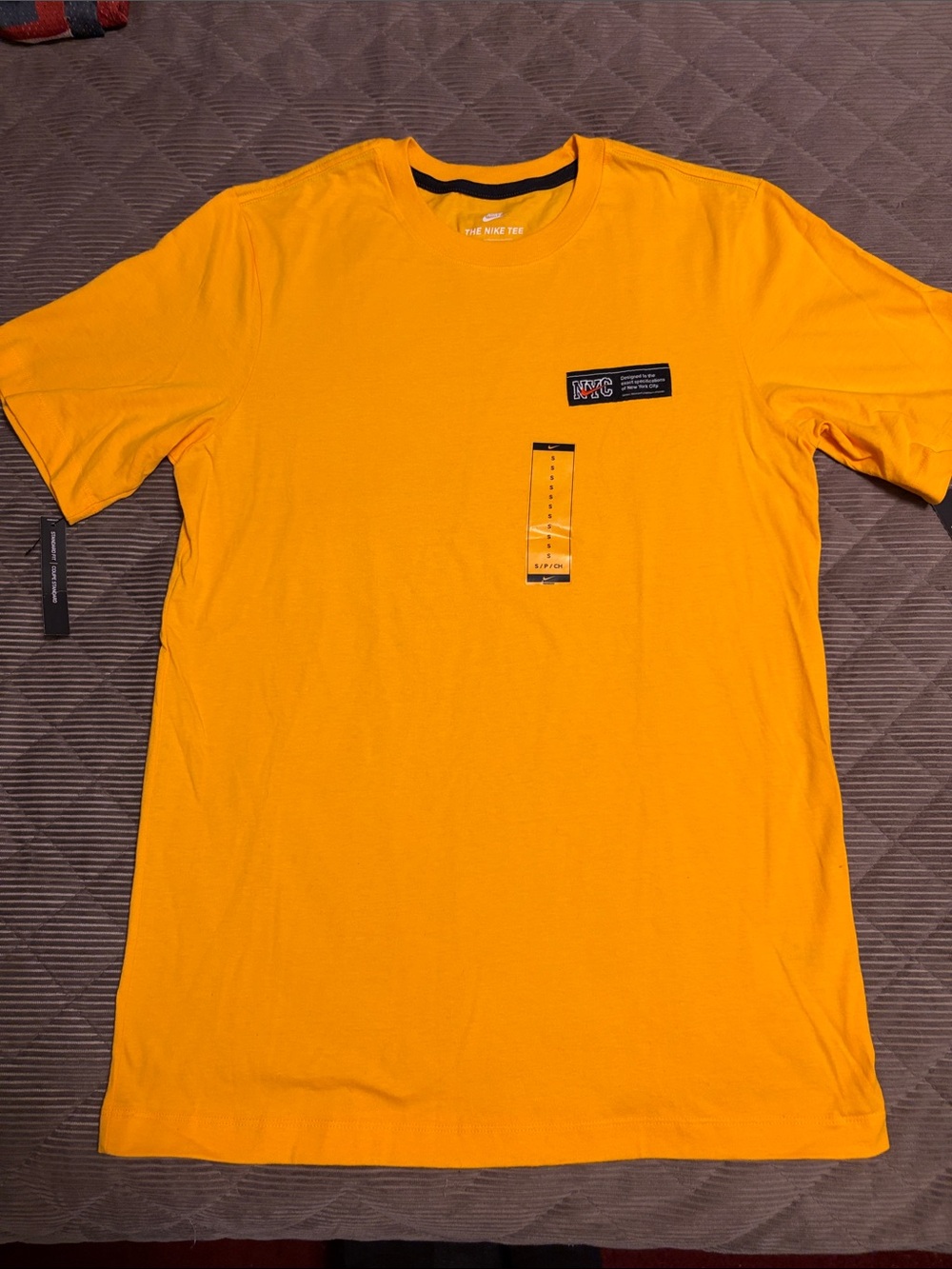 Nike Men’s Bright Yellow Crew Neck T-Shirt